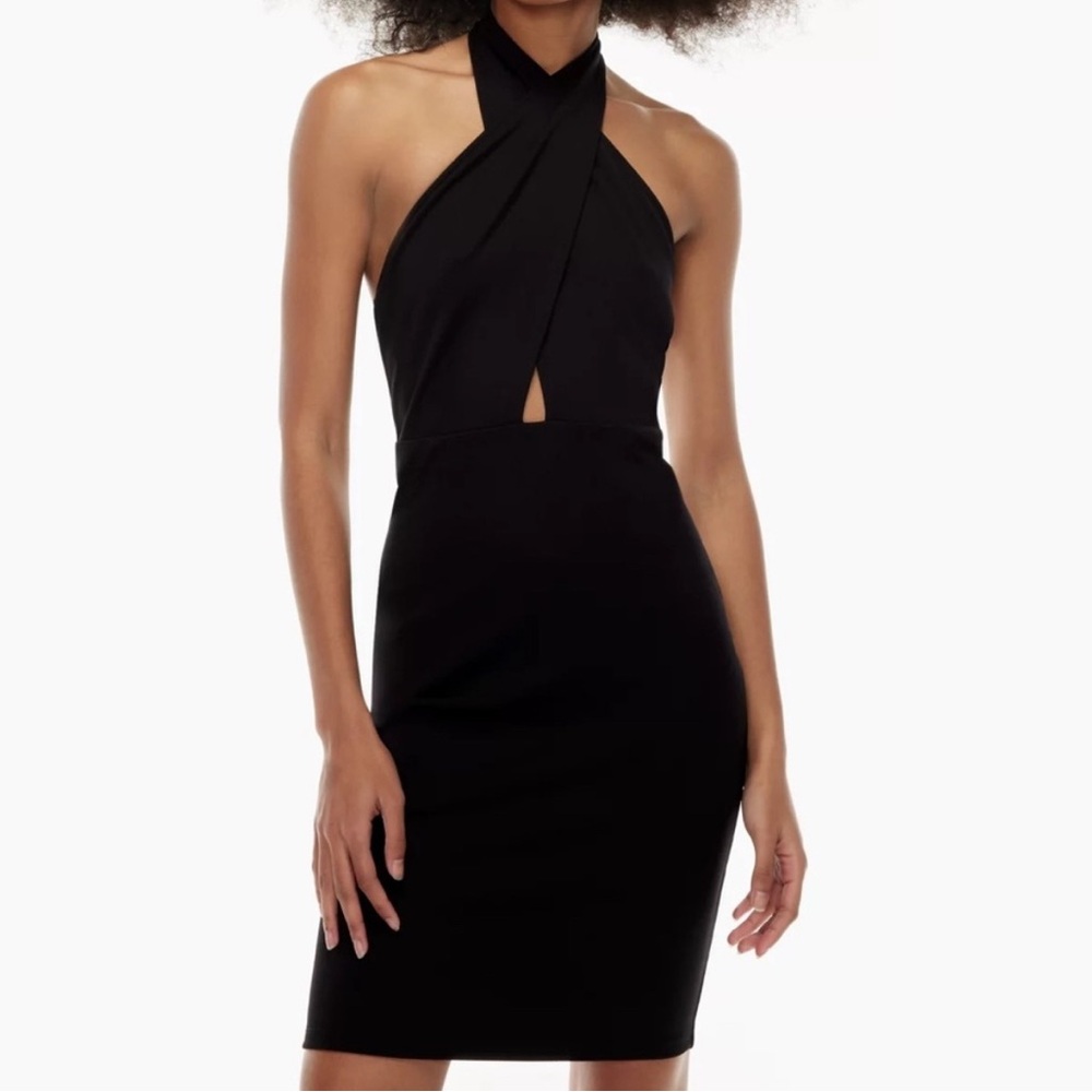 Aritzia Ten by Babaton odeon bandage halter dress